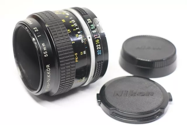 Obiettivo Nikon Micro Nikkor 55 mm F/3.5 Non Ai MF per attacco F Prodotto...