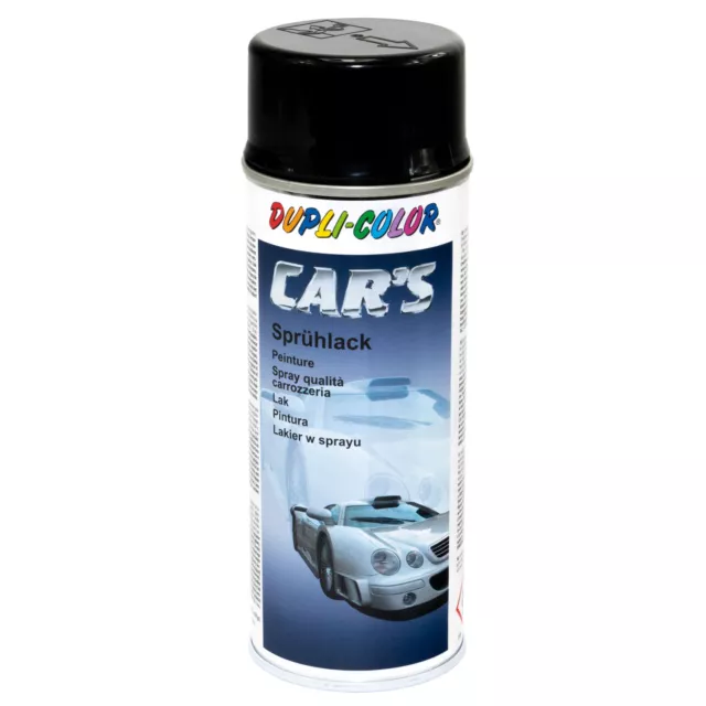 Schwarz glänzend DUPLI-COLOR Cars Lackspray 400 ml 385865 Lack Spray Sprühlack