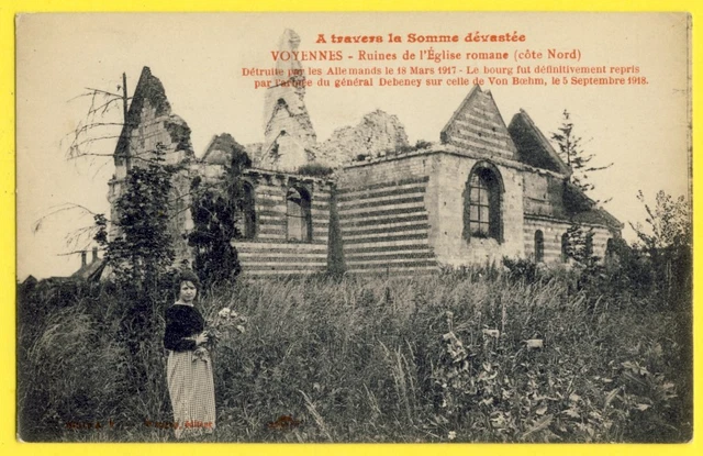 Carte Postale Ancienne Péronne – Les Ruines – CPA 1291955