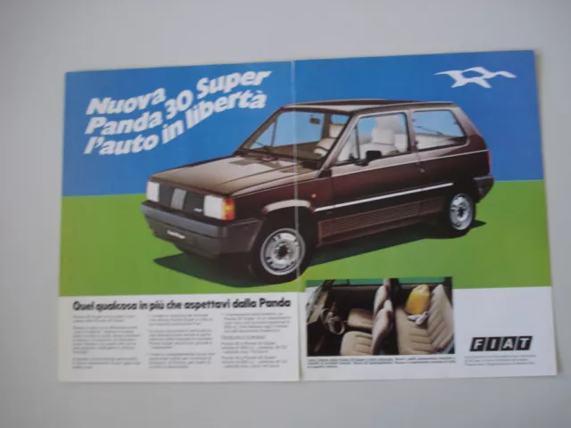 advertising Pubblicità 1983 FIAT PANDA 30 SUPER