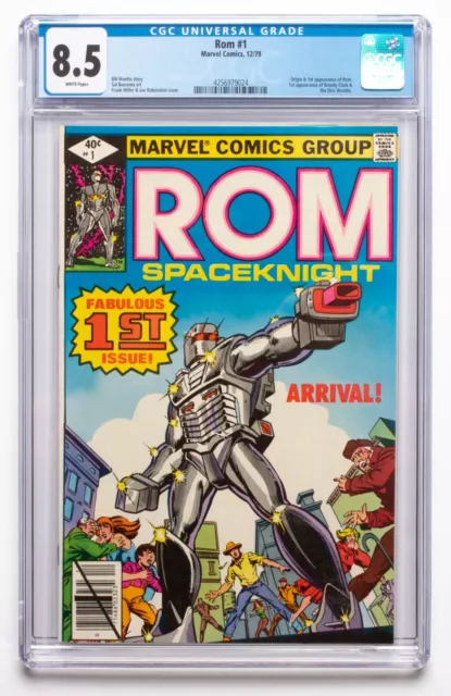 Marvel Comics ROM #1 CGC 8.5 Origin and 1st App. of Rom 1979 White Pages