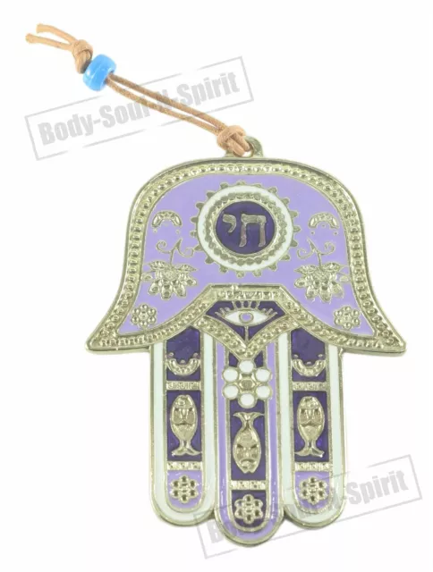 Success holy souvenir Judaica CHAI Hamsa hand Wall Hanging Kabbala Lucky Charm