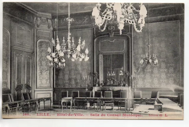 LILLE - North - CPA 59 - City Hall - Municipal Council Hall