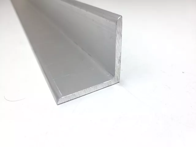 6061 Aluminum Angle, 2" x 2" x 10", 3/16" Thick Walls, Solid Stock, Bracket, T6