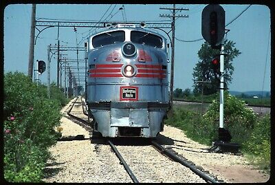 Original Rail Slide - CBQ Chicago Burlington & Quincy 9911A IRM Union IL 6-28-92