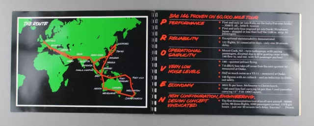 British Aerospace Bae146 Far East Sales Tour Manufacturers Brochure 2