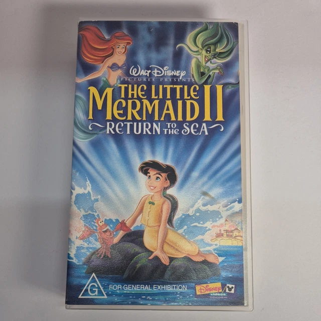 THE LITTLE MERMAID II 2: Return To The Sea Walt Disney VHS Movie