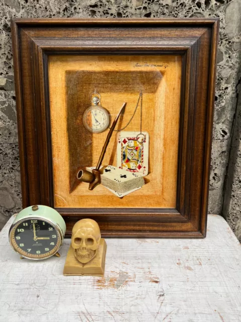 quadro olio su tavola Franco Pieri 1983 Nicchia Monferrina