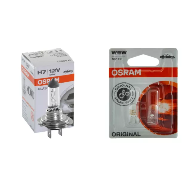 OSRAM Set H7 + W5W DUOPack CLASSIC Glühlampe Glühbirne Birne