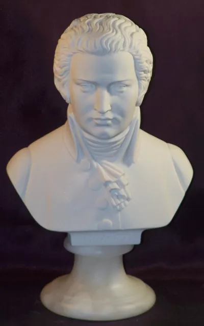 Buste W. A. Mozart albâtre et marbre