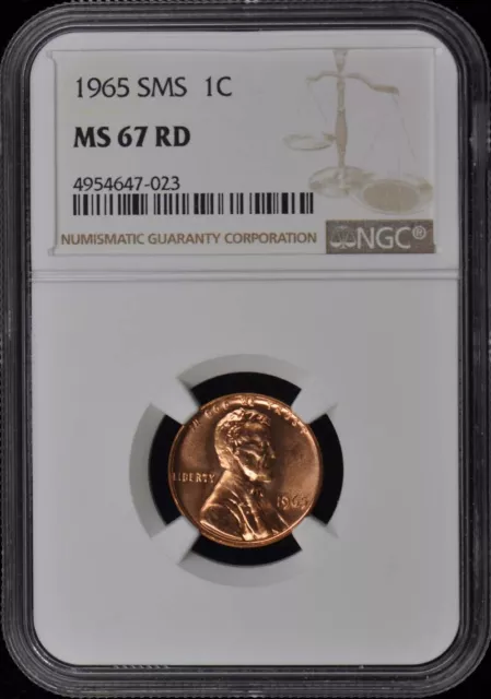 1965 SMS Set 1c 5c 10c 25c 50c NGC MS67RD