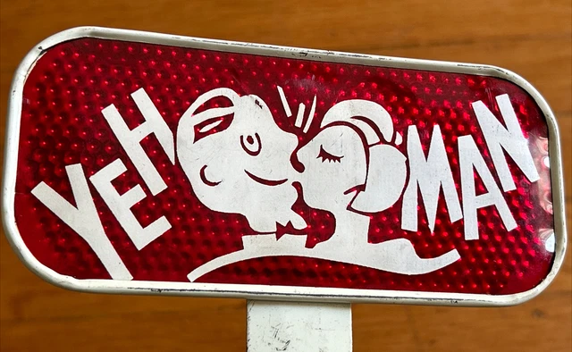 Yeh Man! Funny Sexy 1930s Snow Craggs Reflective License Plate Topper Rat Rod Yeh Man! Funny Sexy 1930s Snow Craggs Reflective License Plate Topper Rat Rod