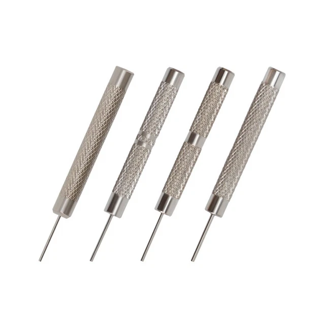 Kit strumenti di riparazione cinturino orologio rimozione pin con 10 pz pin ferro punzonatura