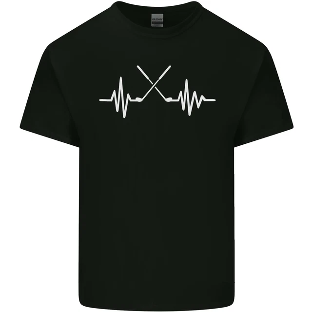 Pulse Golf Funny Golfing Golfer ECG Kids T-Shirt Childrens