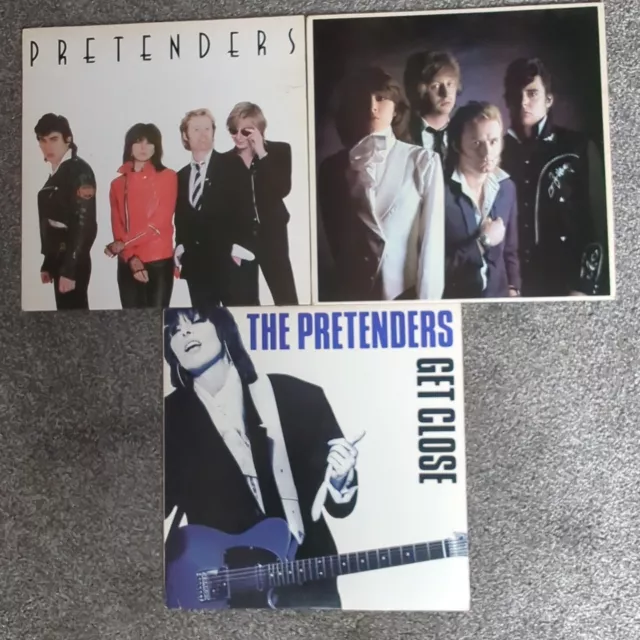 THE PRETENDERS BUNDLE JOB LOT 3 x VINYL LPS ALL IN VG CONDITION