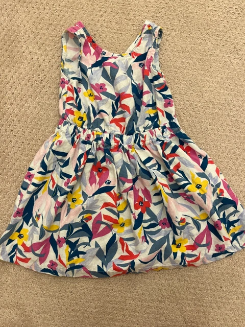 Carters Baby Toddler Girl Sleeveless Linen Dress 4T spring summer floral