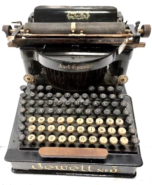 ►antigua y rara maquina de escribir JEWETT Nº3 rare  TYPEWRITER 1897