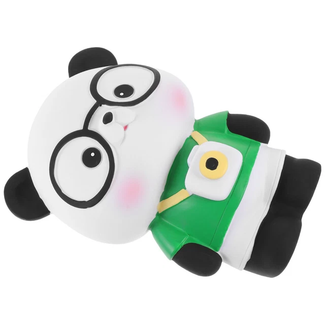Panda-shape Coin Container Piggy Bank Coin Storage Jar Piggy Bank Adornment