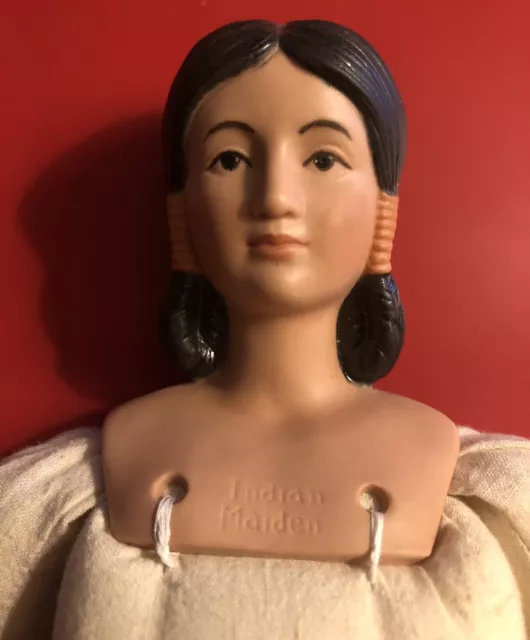 Native American Porcelain Girl 15” Doll Indian Maiden Head & Body