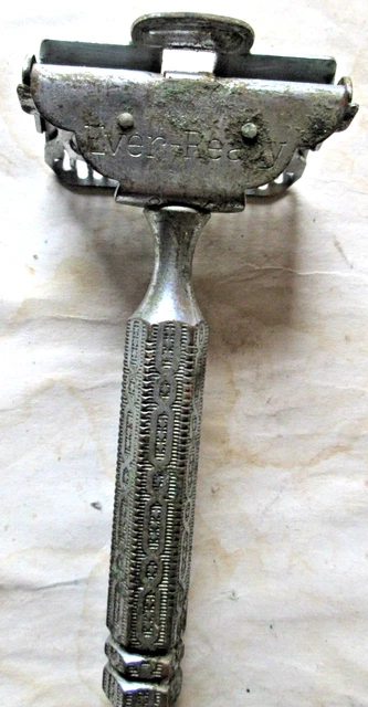 VINTAGE EVER-READY PLATED Brass Safety Razor, Used $5.00 - PicClick