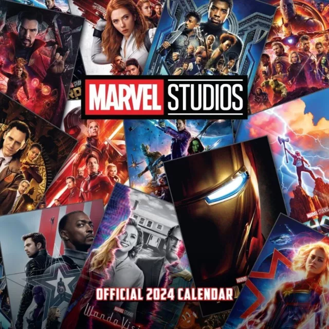 2024 CALENDAR MARVEL Studios Comics Month to View Square Wall Hang
