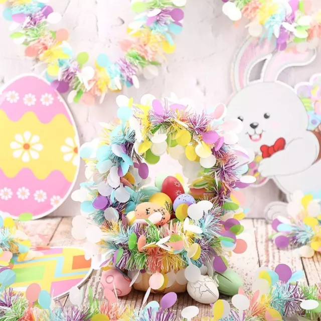 DIY Easter Wreath Pendant Hanging Egg Bouquet Ornament  Celebration Birthday
