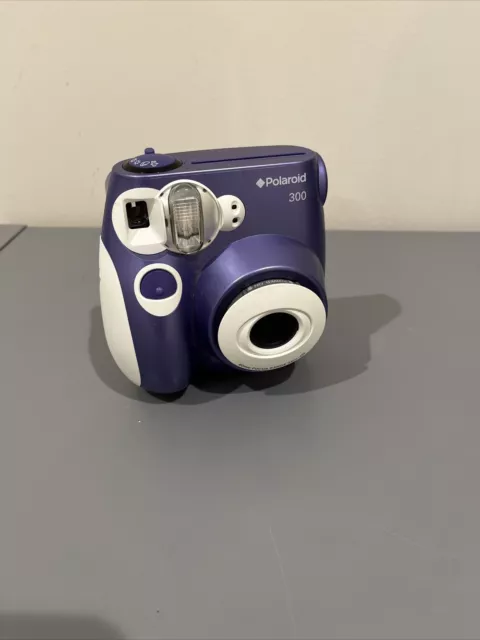 Polaroid PIC-300 Instant Film Camera Purple TESTED WORKS