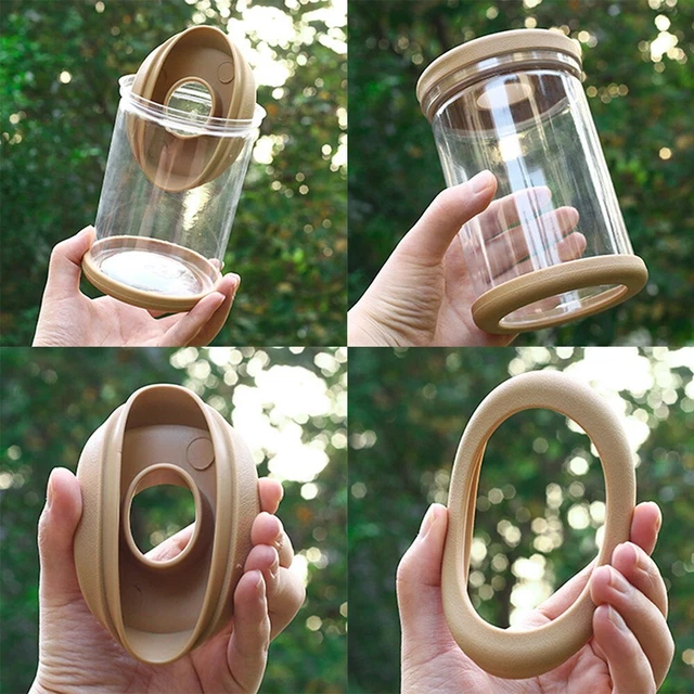 Pratico vaso per piante vaso per animali domestici vaso idroponico per fiori piante plastica 2 pz 4