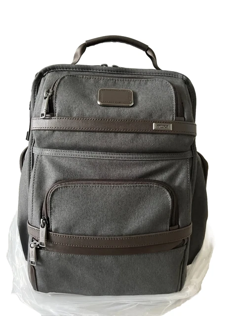 TUMI Alpha 3 Brief Pack Large Ballistic Nylon Business Backpack Anthracite NEW