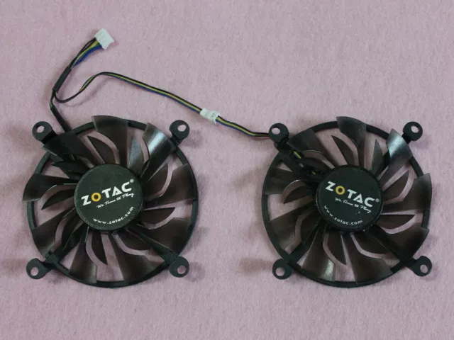 Pair Fans Cooler Fan For ZOTAC GTX1060 GTX960 GTX950 P106-100 85mm Graphics Card