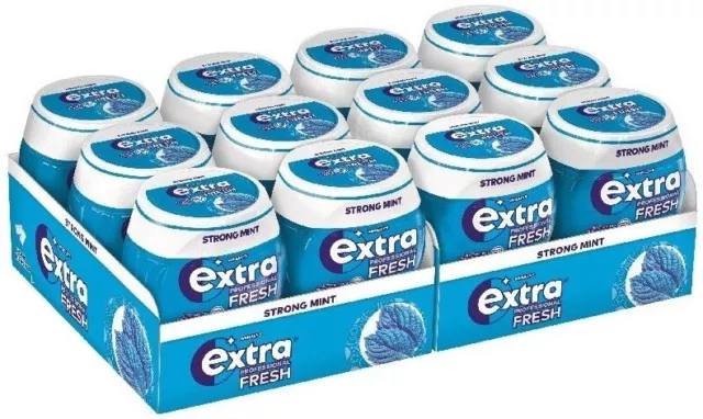 Wrigleys Extra Professional Fresh Strong Mint - Kaugummi - 12 Dosen