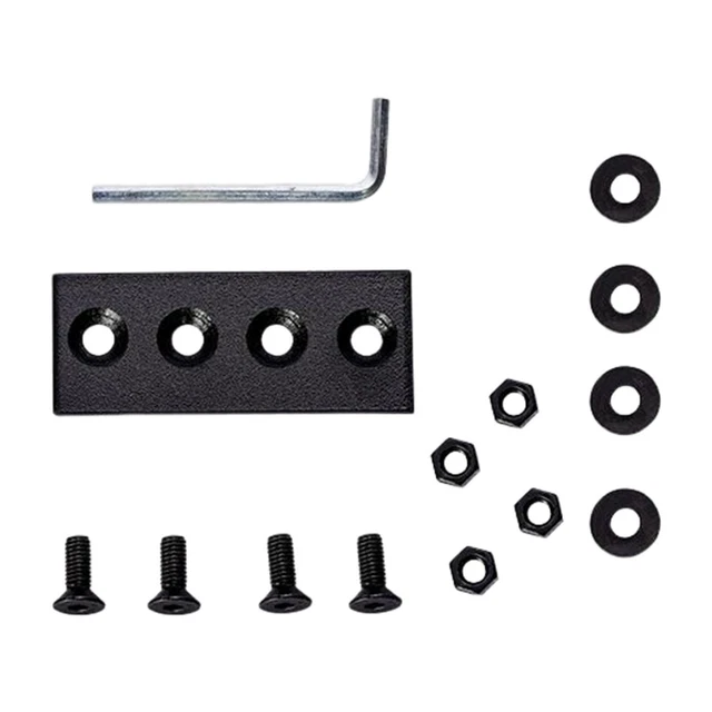 Sliding Barn Door Hardware Kit Track Connector Durable with Screws Nuts
