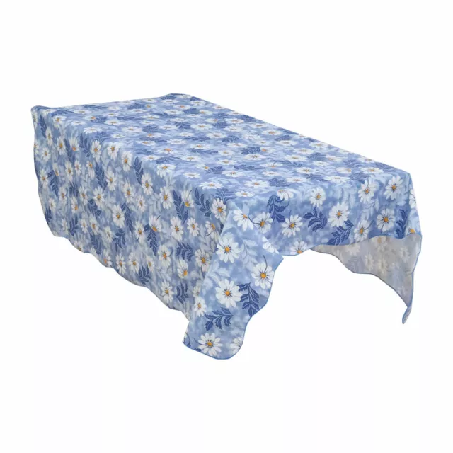 PVC Plastic Home Picnic Round Daisy Pattern Etanche Tablecloth Table