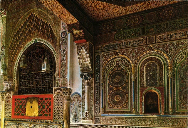 CPM AK MAROC Fes. Trone MOULAY-IDRISS (342421)