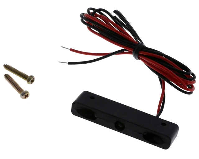 Blinker Micro-licence LED éclairage de la plaque 45x7x12mm, noir, moto