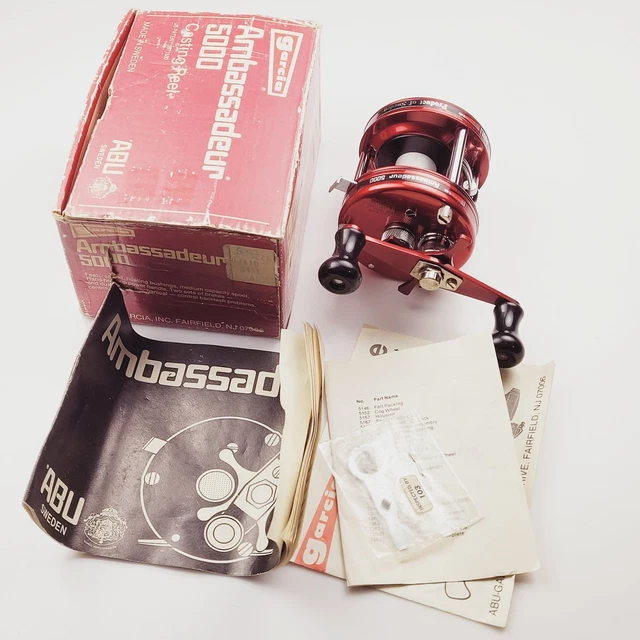 ABU AMBASSADEUR 5000 red 344252 $271.18 - PicClick CA