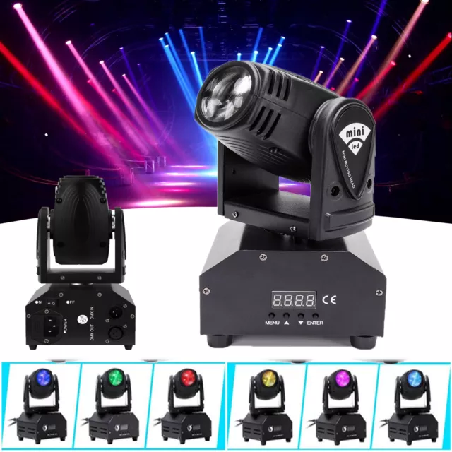 100W MINI Beam Moving Head LED Stage Light RGBW DMX DJ Disco Party Spot Lighting