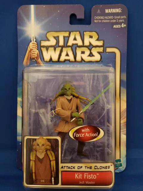 Star Wars Saga Episode II Attack of the Clones Kit Fisto Action Figure MOC