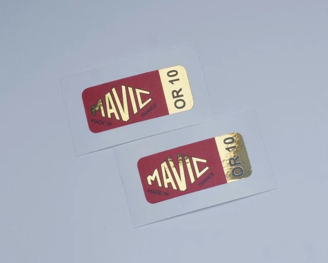 mavic decal OR 10 sticker metalic gold road rim to campagnolo or shimano hub