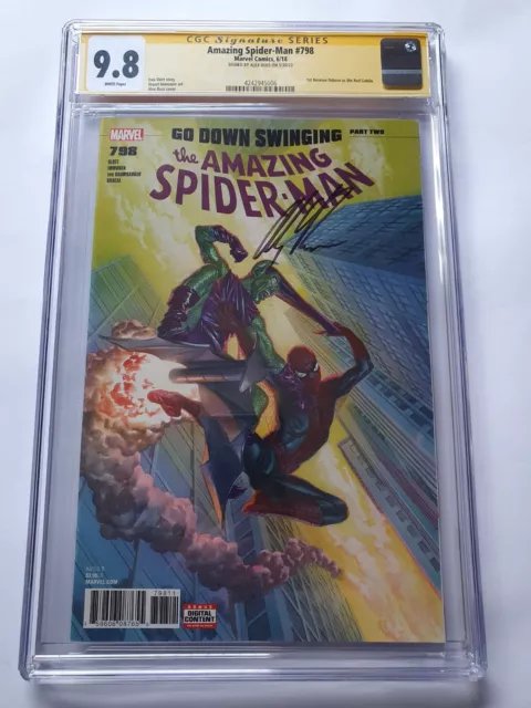 Amazing Spider-Man#798 CGC 9.8 Signed by Alex Ross 1º St Norman Osborn the red g