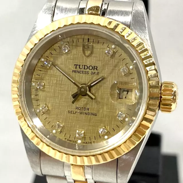Tudor Princess Oysterdate 92413G Jubilee 10P Diamonds Automatic Ladies Watch Tudor Princess Oysterdate 92413G Jubilee 10P Diamonds Automatic Ladies Watch