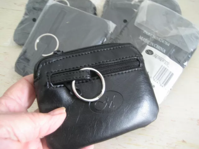 NUEVO BOLSO Y LLAVERO DE COLECCIÓN Creative Memories de cuero negro con cremallera