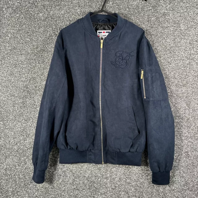 NEW MENS SIK Silk Climate Sherpa Bomber Burgundy 47.96 PicClick UK