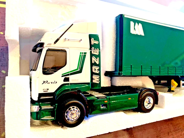 CAMION ELIGOR 1/43 Renault PREMIUM DXI RVI semi remorque MAZET Paris ...