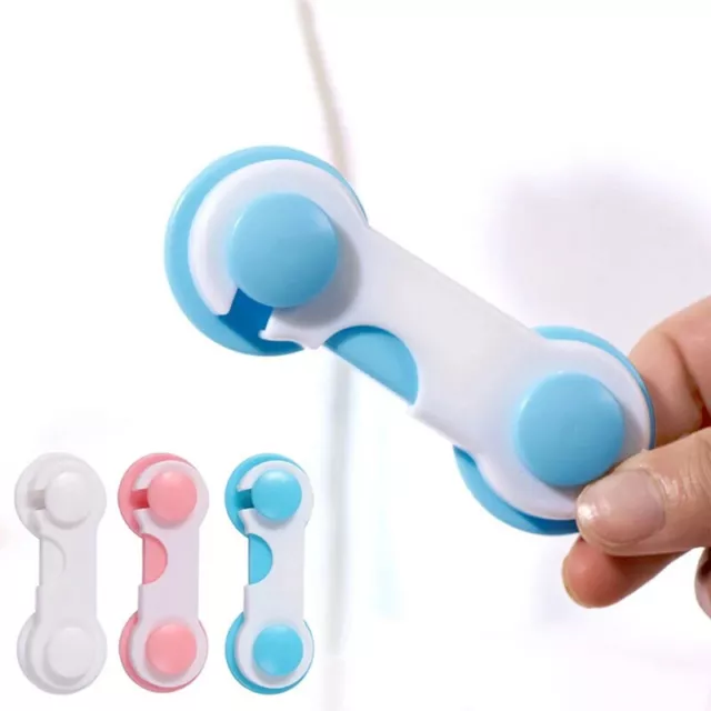 1Pc Multi-function Children Baby Safety Lock Cupboard Cabinet Door Window Drawe'