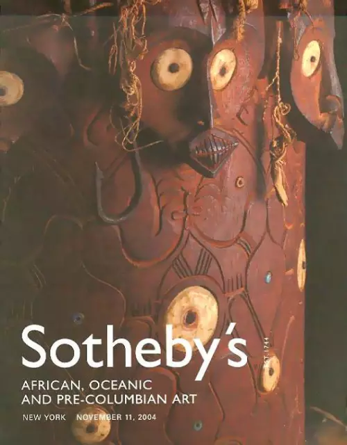 Sotheby's African Tribal Art Pre-Columbian Kuba Songe Colima Auction Catalog 04