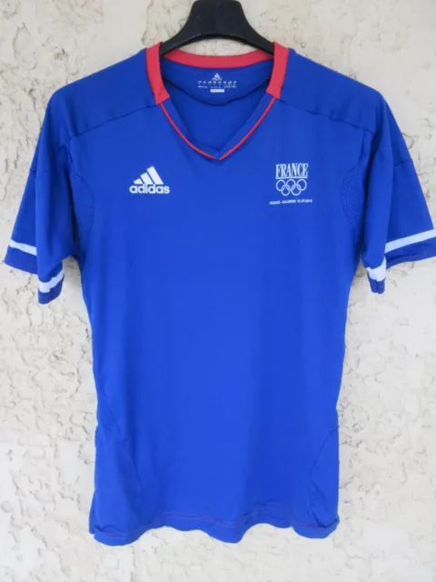 Maillot équipe de FRANCE féminine JEUX OLYMPIQUES 2012 porté vs COLOMBIE ADIDAS