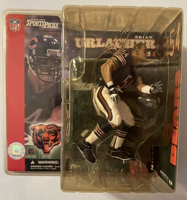 Mcfarlane Nfl Series 2 Brian Urlacher No Helmet Clean Chicago Bears Figure