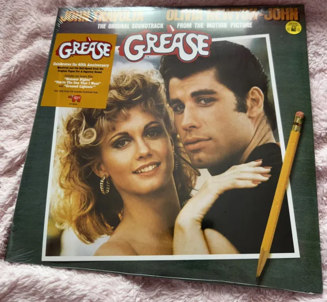 Grease 2LP 40th Anniversary NEW SEALED DOUBLE 180g Vinyl Records ONJ Travolta