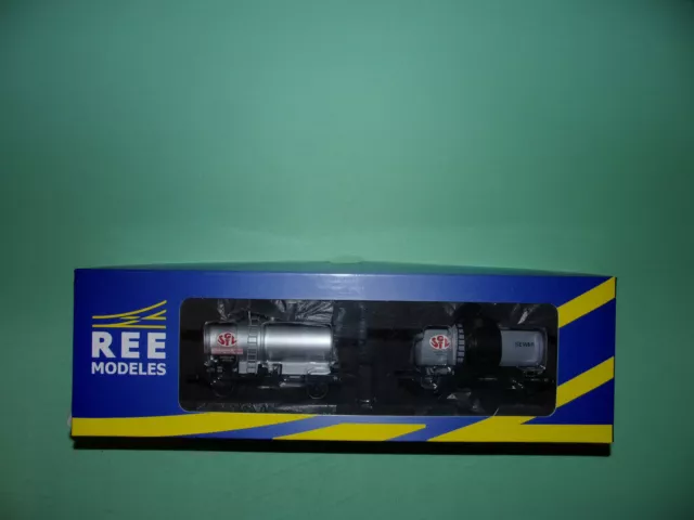 REE MODELES coffret 2 wagons citerne OCEM 29 SGTL WB-034 NEUF